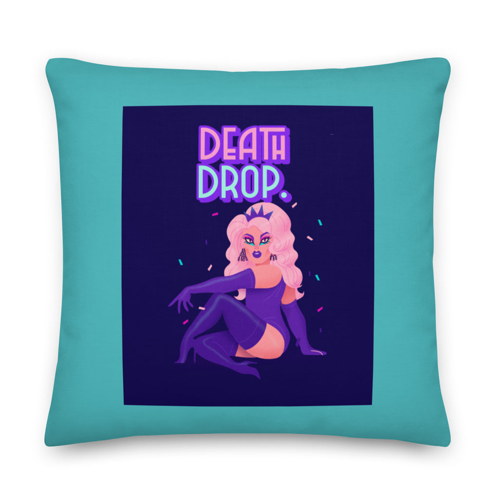  Death Drop Pillow by Queer In The World Originals sold by Queer In The World: The Shop - LGBT Merch Fashion