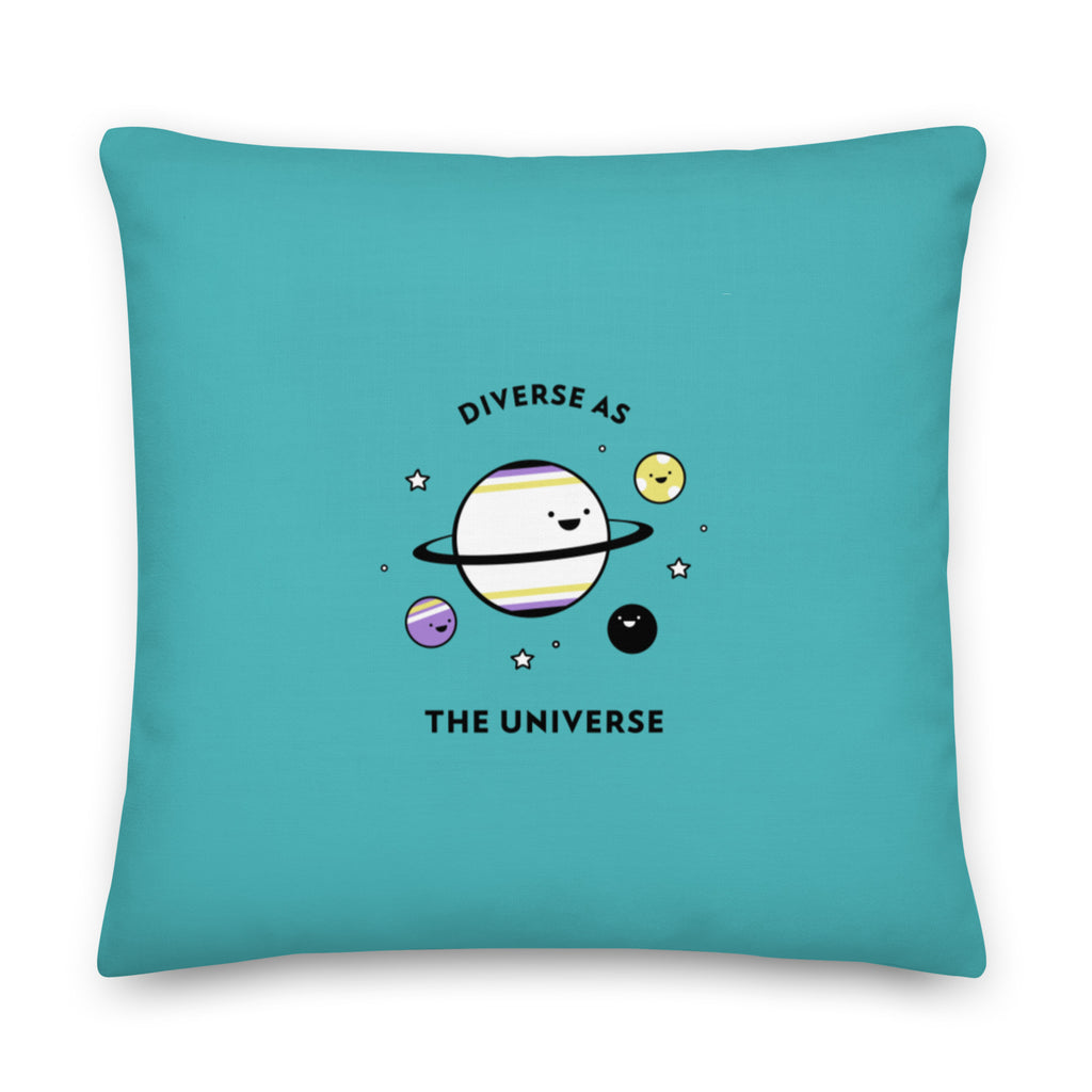  Diverse As The Universe Pillow by Queer In The World Originals sold by Queer In The World: The Shop - LGBT Merch Fashion