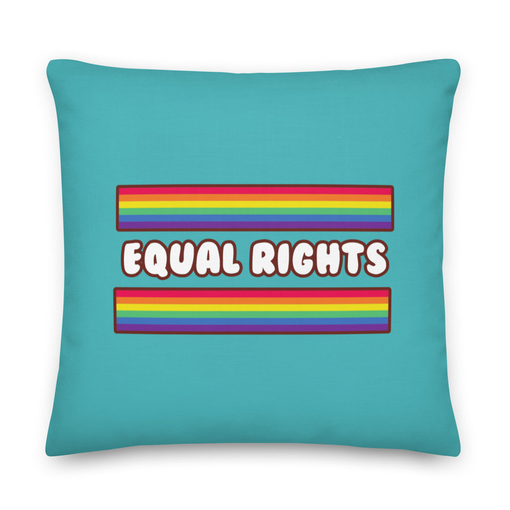  Equal Rights Pillow by Queer In The World Originals sold by Queer In The World: The Shop - LGBT Merch Fashion