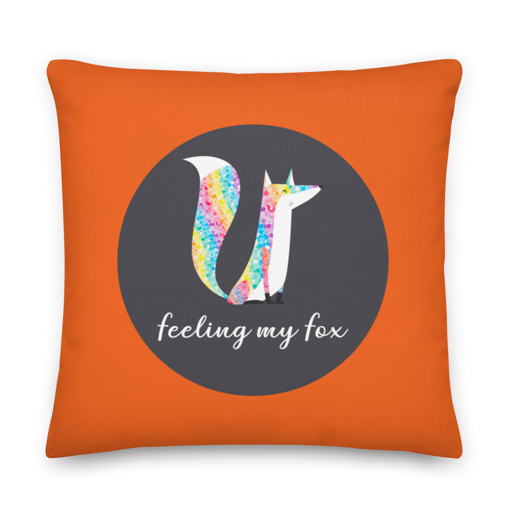  Feeling My Fox Pillow by Queer In The World Originals sold by Queer In The World: The Shop - LGBT Merch Fashion