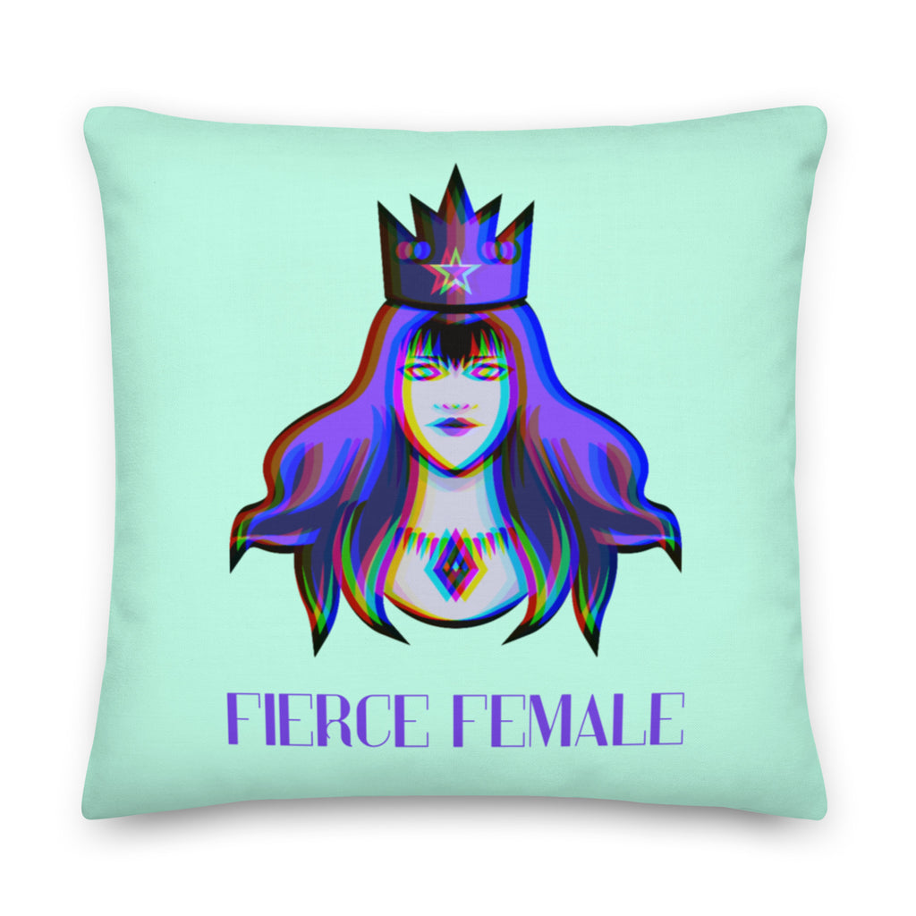  Fierce Female Pillow by Queer In The World Originals sold by Queer In The World: The Shop - LGBT Merch Fashion