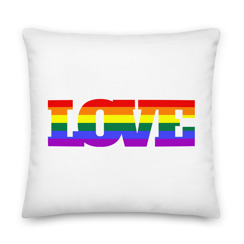  Gay Love Pillow by Queer In The World Originals sold by Queer In The World: The Shop - LGBT Merch Fashion