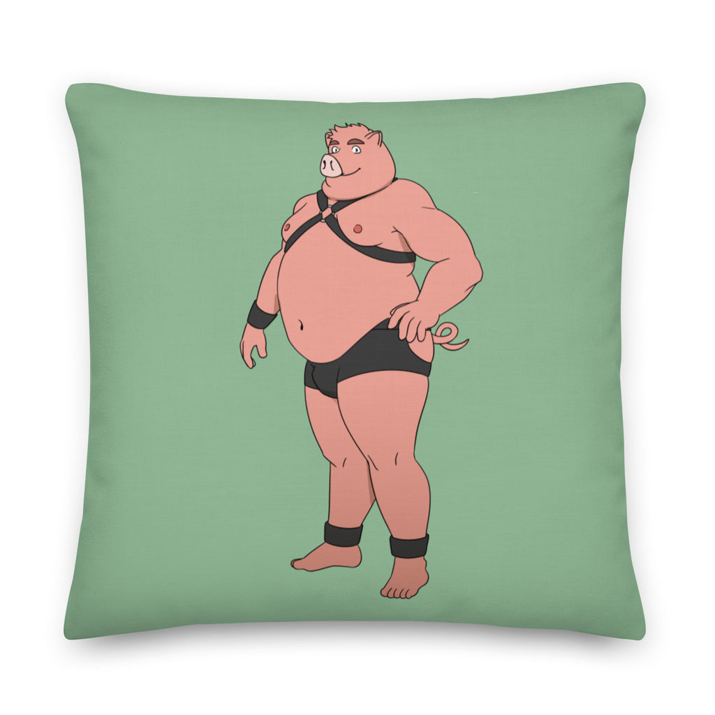  Gay Pig Pillow by Queer In The World Originals sold by Queer In The World: The Shop - LGBT Merch Fashion