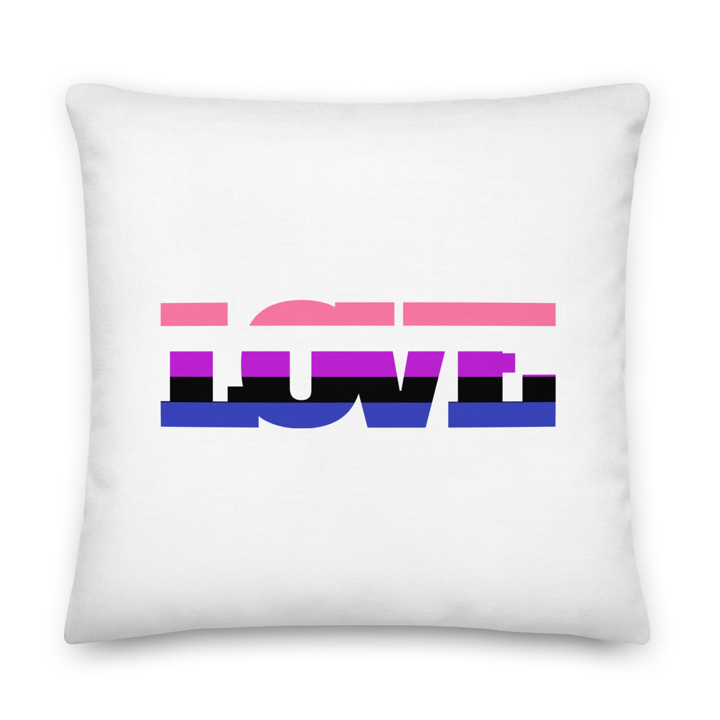  Genderfluid Love Pillow by Queer In The World Originals sold by Queer In The World: The Shop - LGBT Merch Fashion