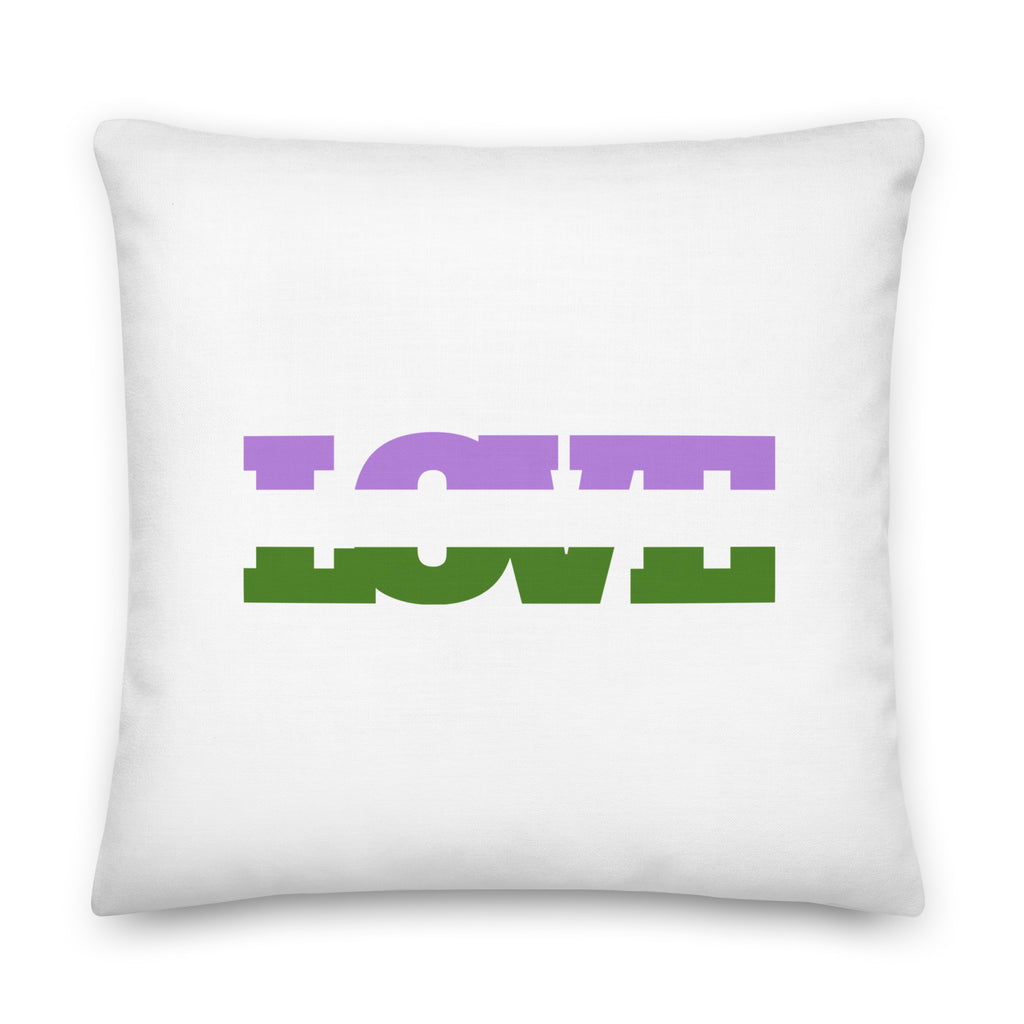  Genderqueer Love Pillow by Queer In The World Originals sold by Queer In The World: The Shop - LGBT Merch Fashion
