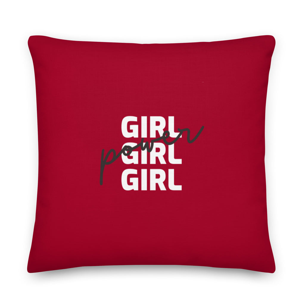  Girl Girl Girl Power Pillow by Queer In The World Originals sold by Queer In The World: The Shop - LGBT Merch Fashion