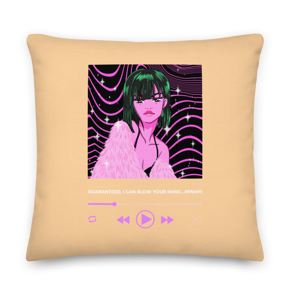  Guaranteed, I Can Blow Your Mind...mwah! Pillow by Queer In The World Originals sold by Queer In The World: The Shop - LGBT Merch Fashion