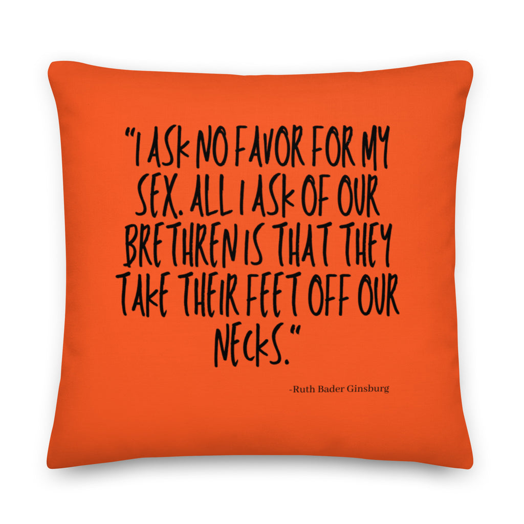  I Ask No Favor For My Sex Pillow by Queer In The World Originals sold by Queer In The World: The Shop - LGBT Merch Fashion