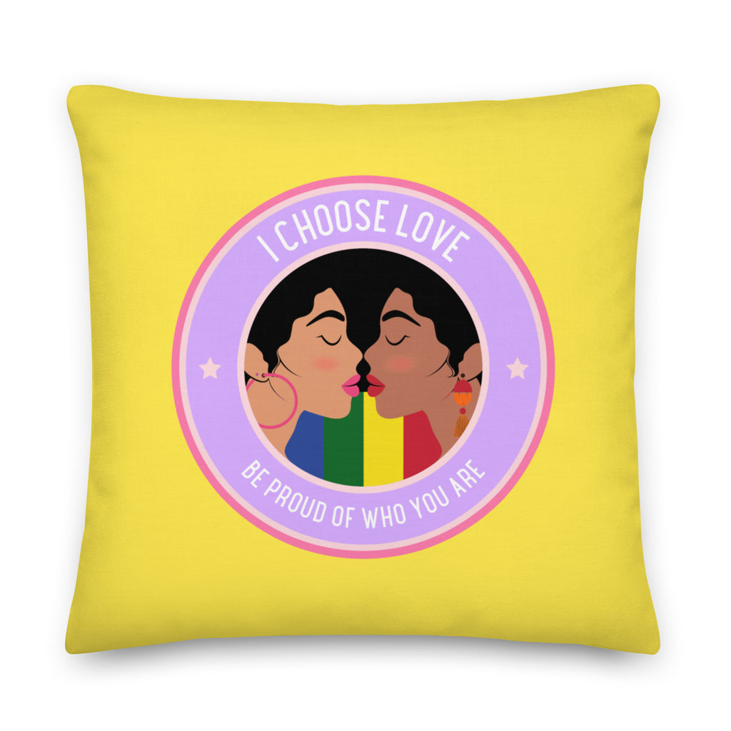  I Choose Love Pillow by Queer In The World Originals sold by Queer In The World: The Shop - LGBT Merch Fashion