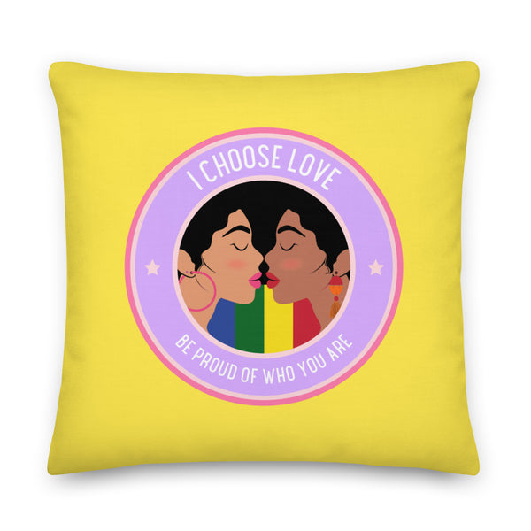  I Choose Love Pillow by Queer In The World Originals sold by Queer In The World: The Shop - LGBT Merch Fashion