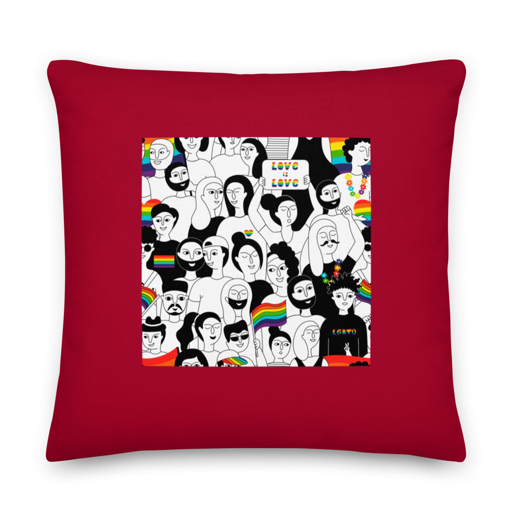  LGBT Pride Pillow by Queer In The World Originals sold by Queer In The World: The Shop - LGBT Merch Fashion