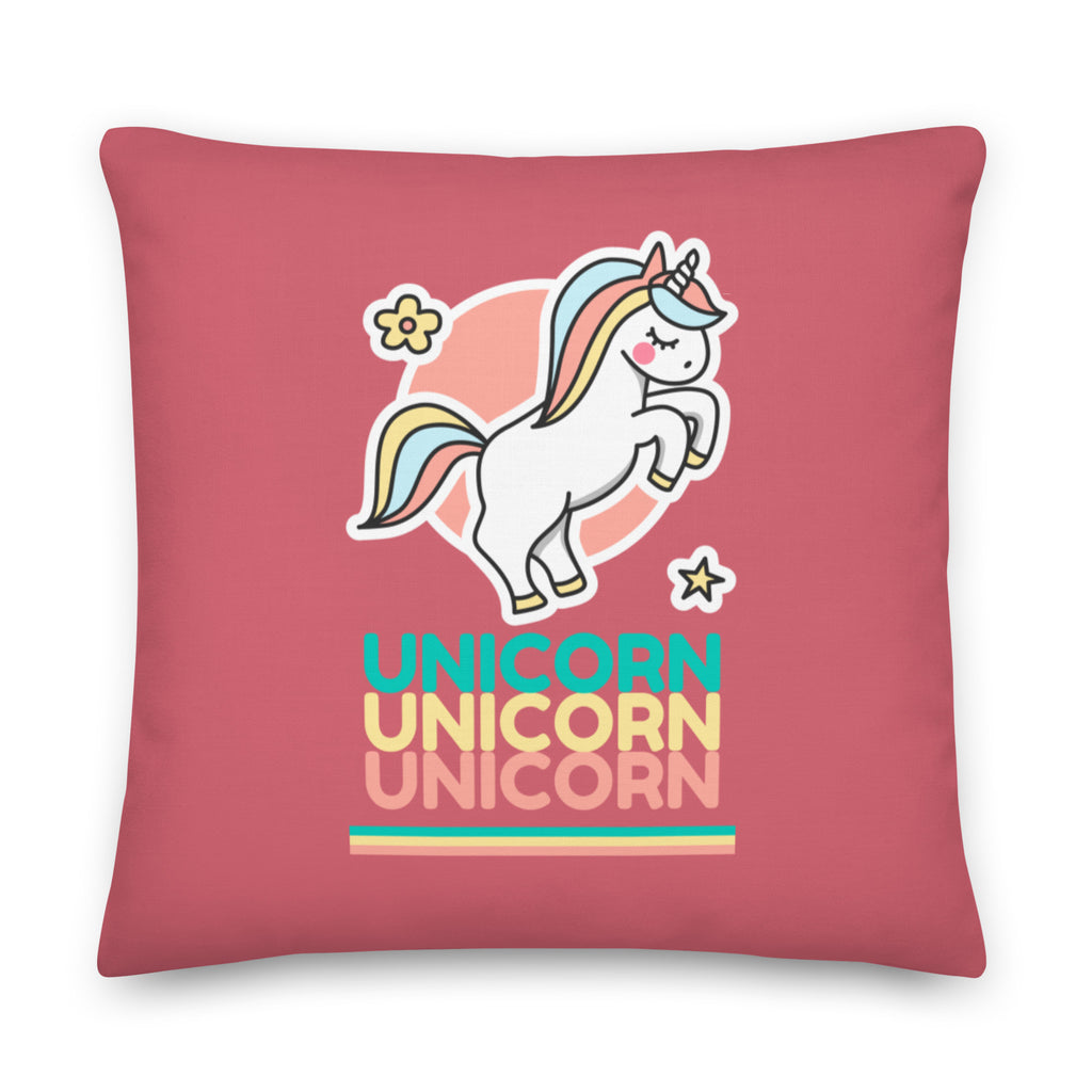  Unicorn Unicorn Unicorn Pillow by Queer In The World Originals sold by Queer In The World: The Shop - LGBT Merch Fashion