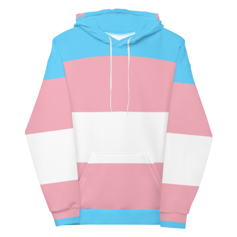  Transgender Pride All-Over Hoodie by Queer In The World Originals sold by Queer In The World: The Shop - LGBT Merch Fashion