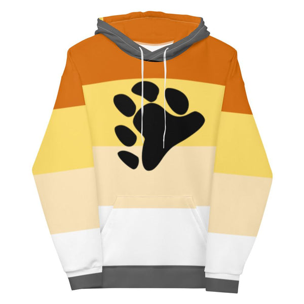  Gay Bear Pride All-Over Hoodie by Queer In The World Originals sold by Queer In The World: The Shop - LGBT Merch Fashion