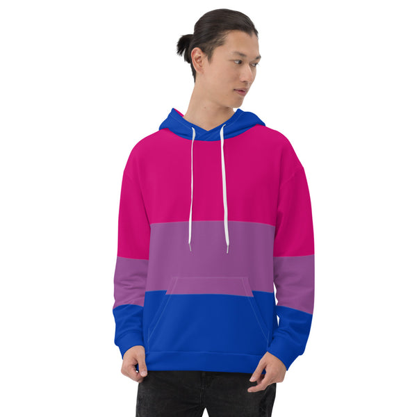  Bisexual Pride All-Over Hoodie by Queer In The World Originals sold by Queer In The World: The Shop - LGBT Merch Fashion