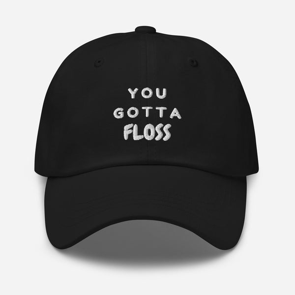 Black You Gotta Floss Cap by Queer In The World Originals sold by Queer In The World: The Shop - LGBT Merch Fashion