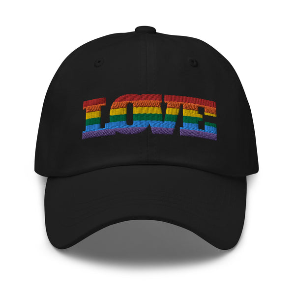 Black Gay Love Cap by Queer In The World Originals sold by Queer In The World: The Shop - LGBT Merch Fashion