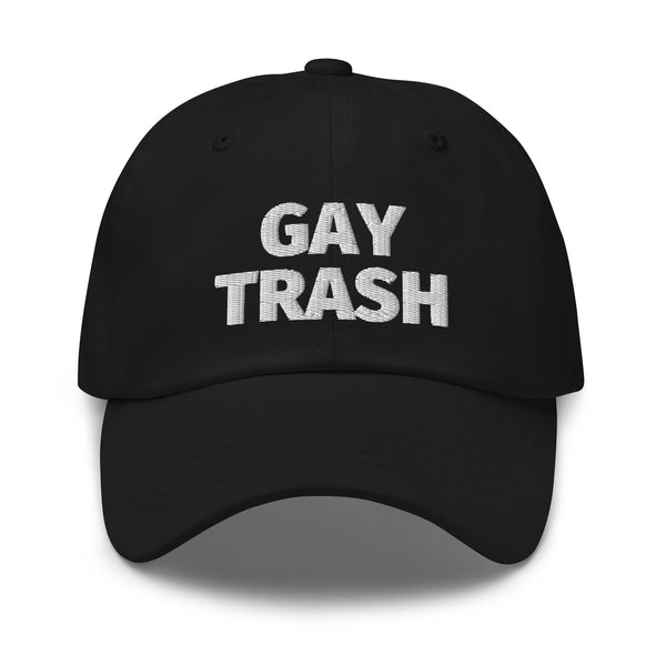 Black Gay Trash Cap by Queer In The World Originals sold by Queer In The World: The Shop - LGBT Merch Fashion