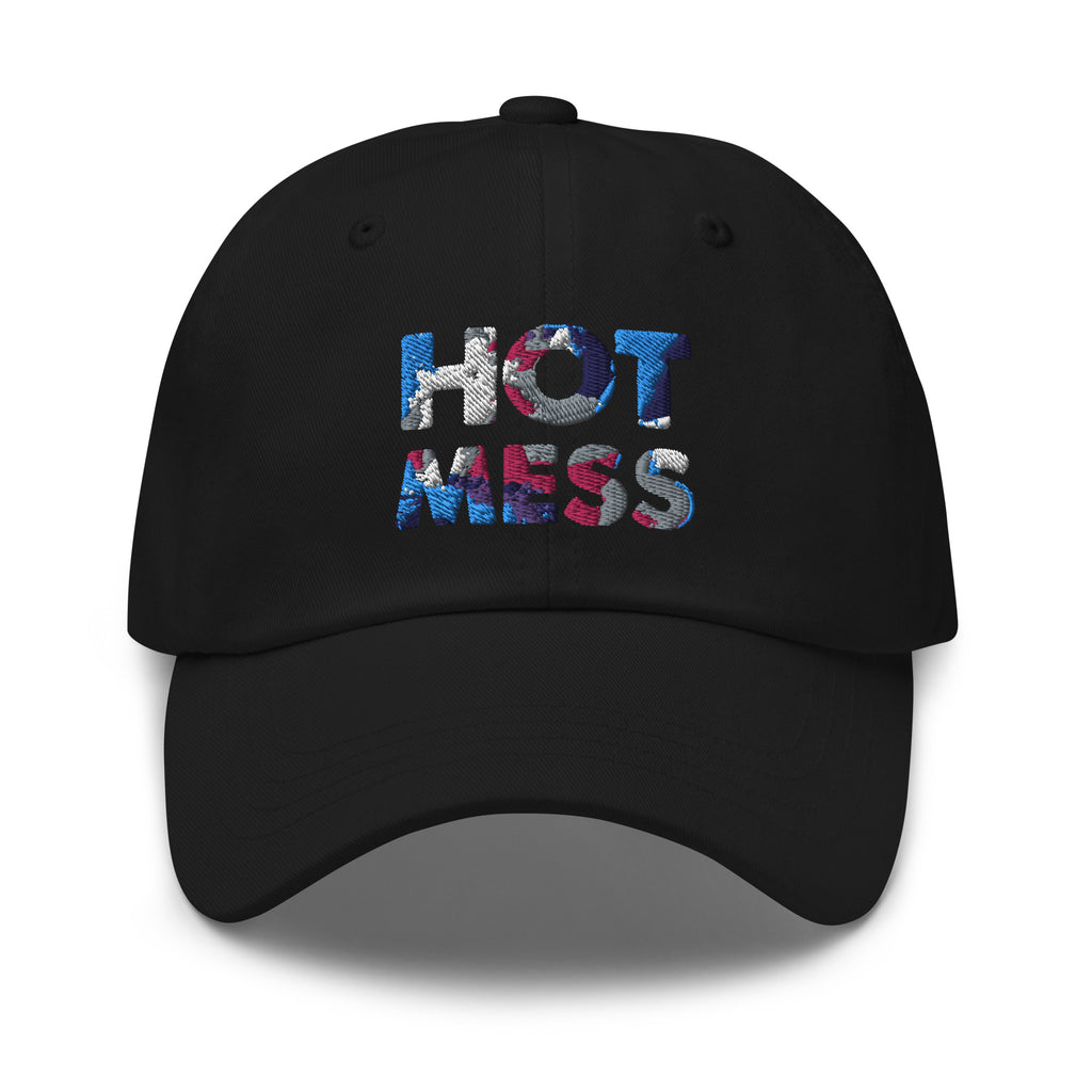 Black Hot Mess Cap by Queer In The World Originals sold by Queer In The World: The Shop - LGBT Merch Fashion