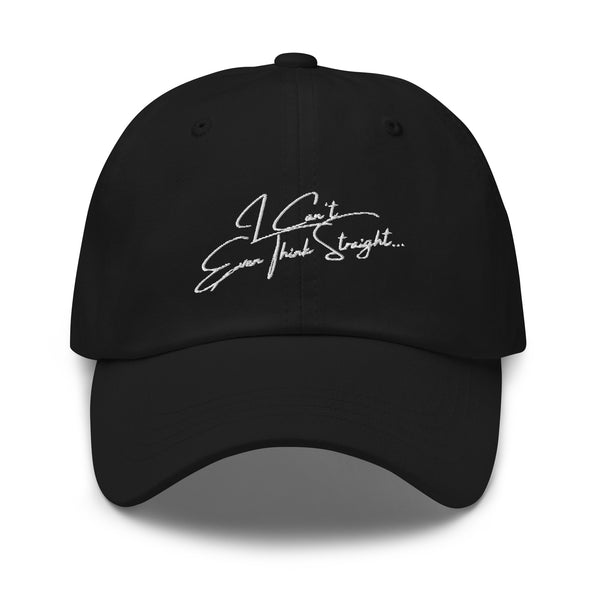 Black I Can't Even Think Straight Cap by Queer In The World Originals sold by Queer In The World: The Shop - LGBT Merch Fashion