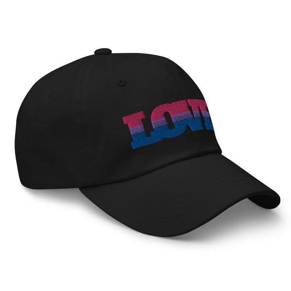 Black Bisexual Love Cap by Queer In The World Originals sold by Queer In The World: The Shop - LGBT Merch Fashion