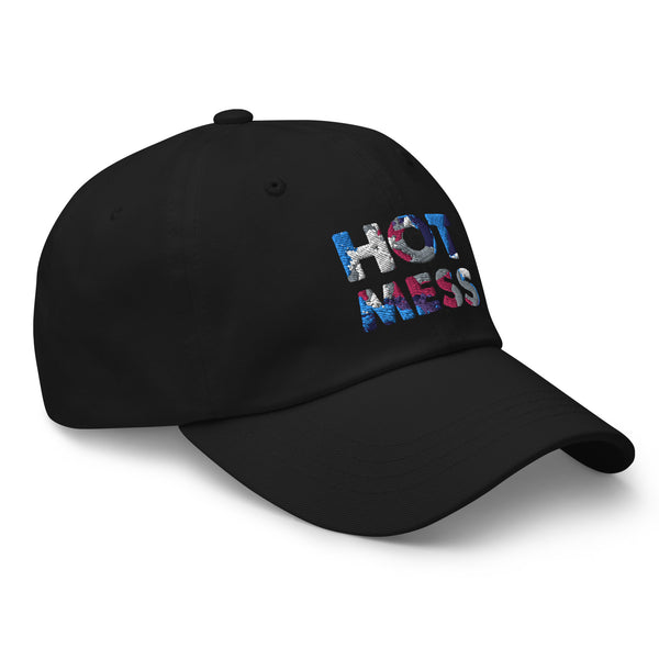 Black Hot Mess Cap by Queer In The World Originals sold by Queer In The World: The Shop - LGBT Merch Fashion