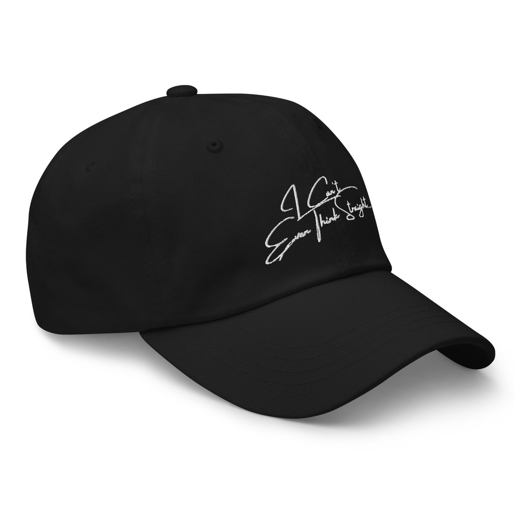 Black cheap straight cap