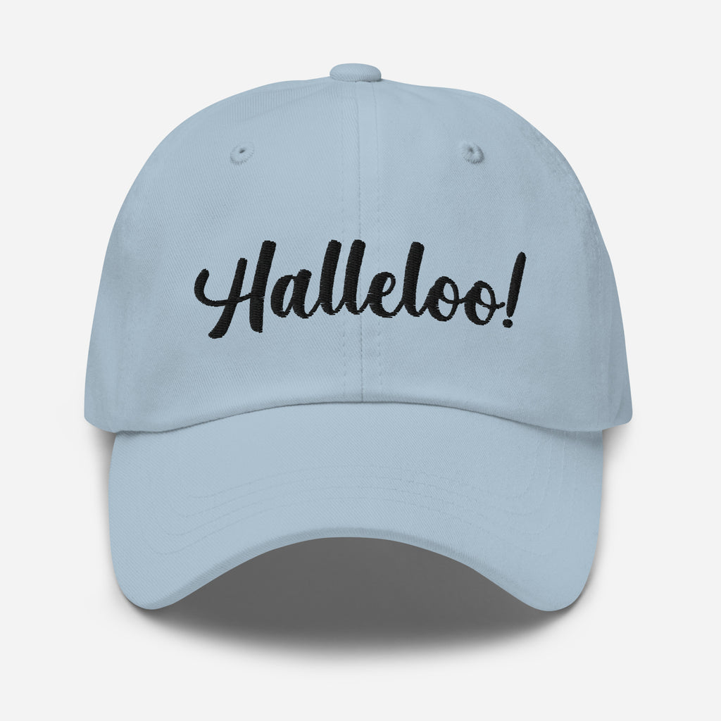 Light Blue Halleloo! Cap by Queer In The World Originals sold by Queer In The World: The Shop - LGBT Merch Fashion