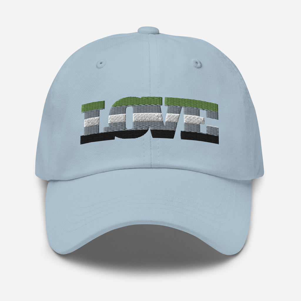 Light Blue Aromantic Love Cap by Queer In The World Originals sold by Queer In The World: The Shop - LGBT Merch Fashion