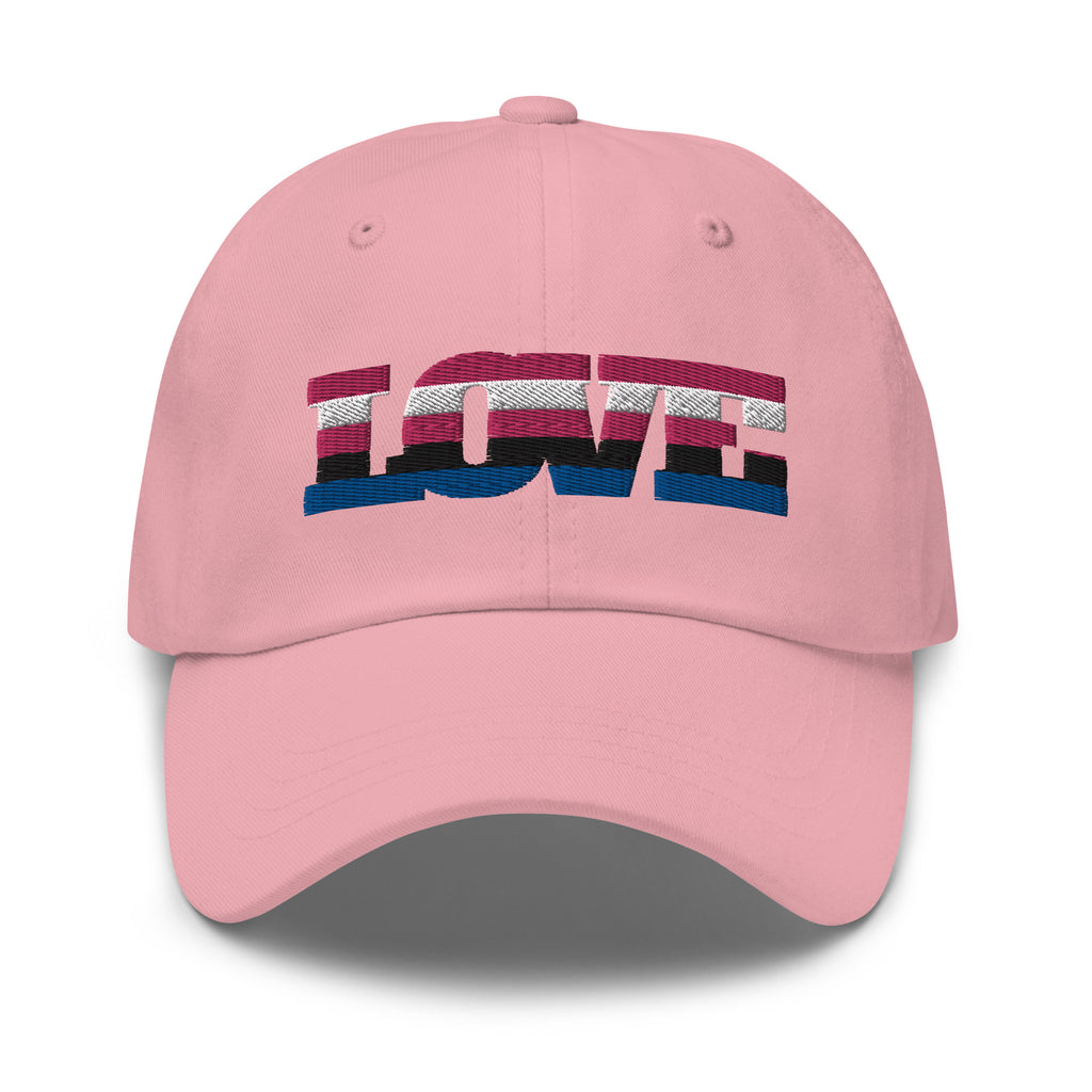 Pink Genderfluid Love Cap by Queer In The World Originals sold by Queer In The World: The Shop - LGBT Merch Fashion
