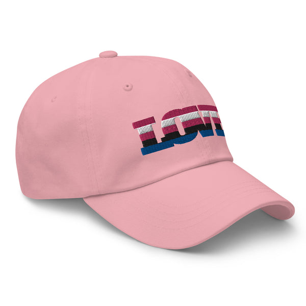 Pink Genderfluid Love Cap by Queer In The World Originals sold by Queer In The World: The Shop - LGBT Merch Fashion