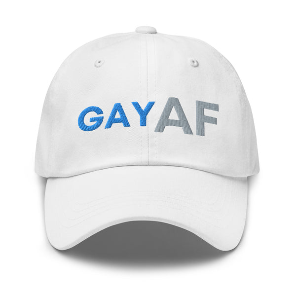 White Gay AF Cap by Queer In The World Originals sold by Queer In The World: The Shop - LGBT Merch Fashion