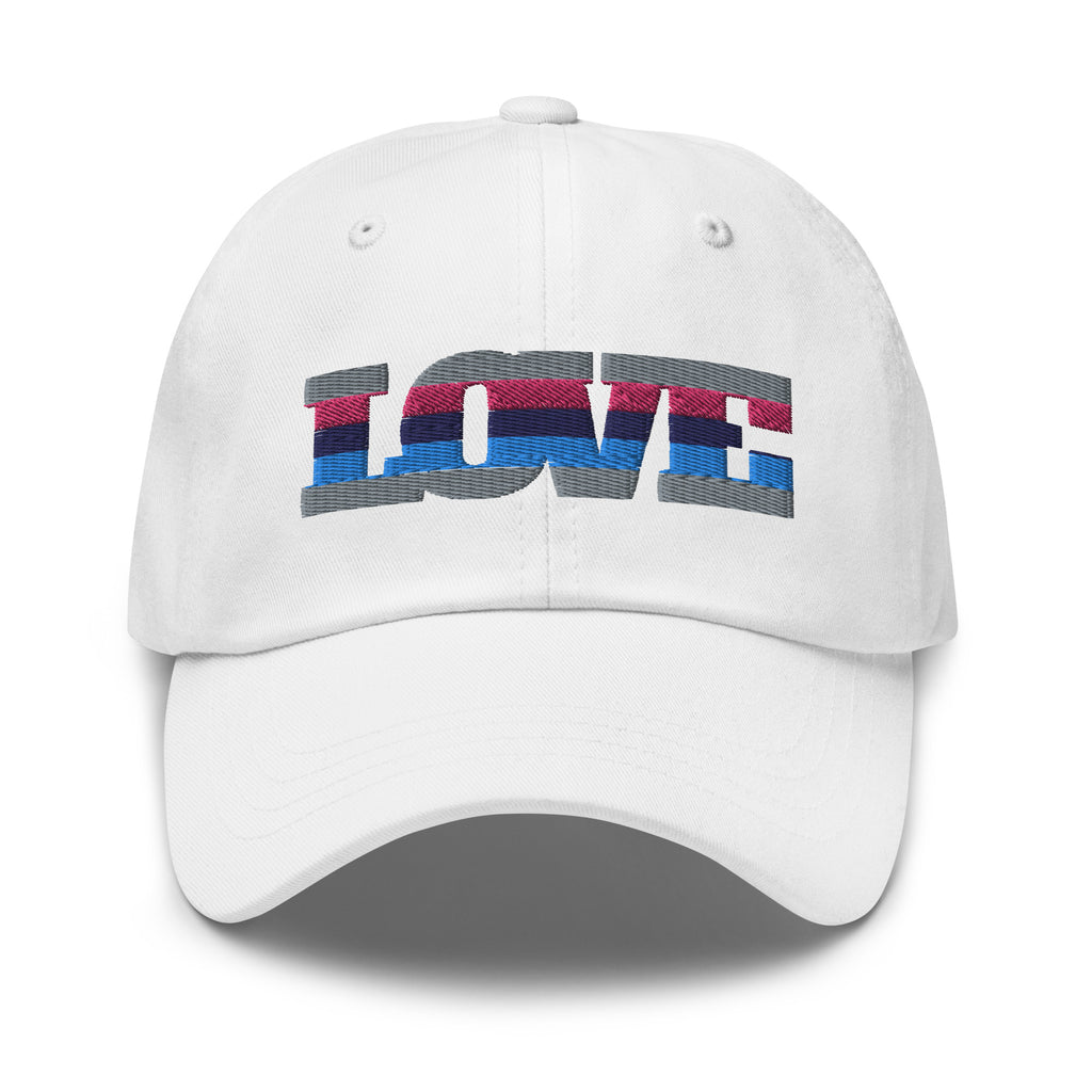 White Omnisexual Love Cap by Queer In The World Originals sold by Queer In The World: The Shop - LGBT Merch Fashion