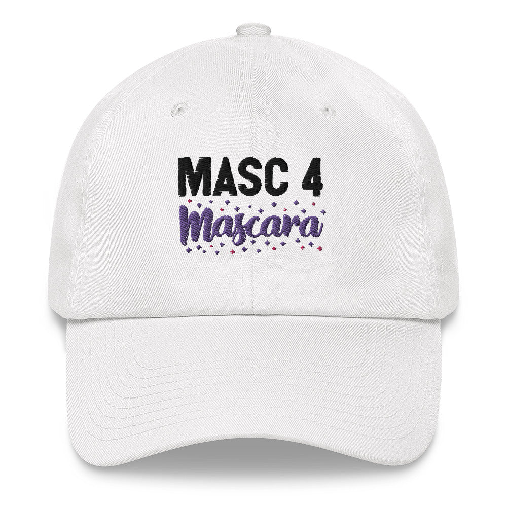 White Masc 4 Mascara Cap by Queer In The World Originals sold by Queer In The World: The Shop - LGBT Merch Fashion