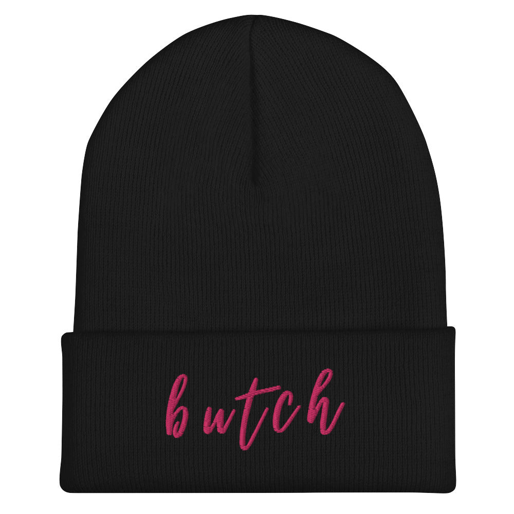 Black Butch Cuffed Beanie by Queer In The World Originals sold by Queer In The World: The Shop - LGBT Merch Fashion