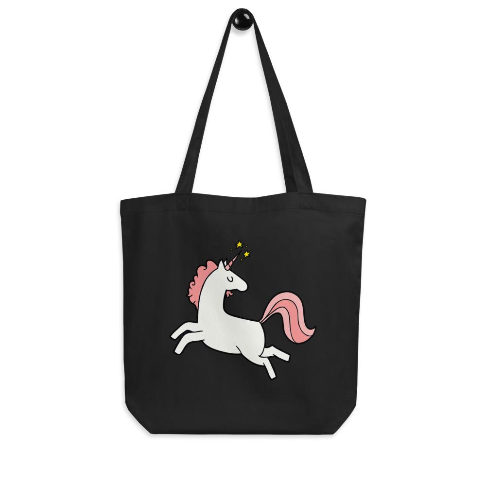 Black Unicorn Eco Tote Bag by Queer In The World Originals sold by Queer In The World: The Shop - LGBT Merch Fashion