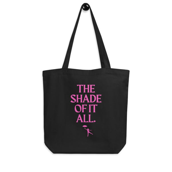 Black The Shade Of It All Eco Tote Bag by Queer In The World Originals sold by Queer In The World: The Shop - LGBT Merch Fashion