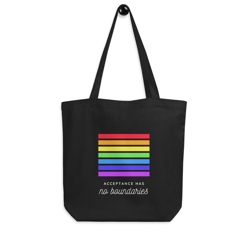  Acceptance Has No Boundaries Eco Tote Bag by Queer In The World Originals sold by Queer In The World: The Shop - LGBT Merch Fashion