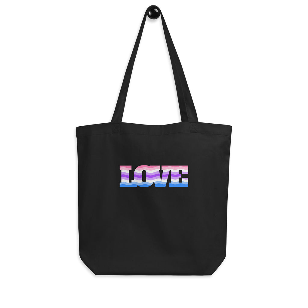 Black Alternative Genderfluid Love Eco Tote Bag by Queer In The World Originals sold by Queer In The World: The Shop - LGBT Merch Fashion