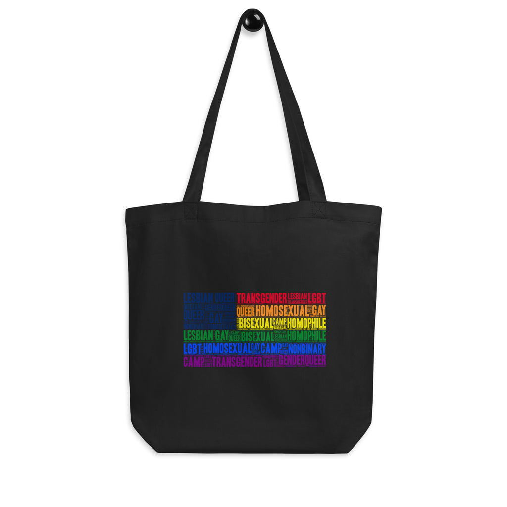 Black Gay Usa Eco Tote Bag by Queer In The World Originals sold by Queer In The World: The Shop - LGBT Merch Fashion