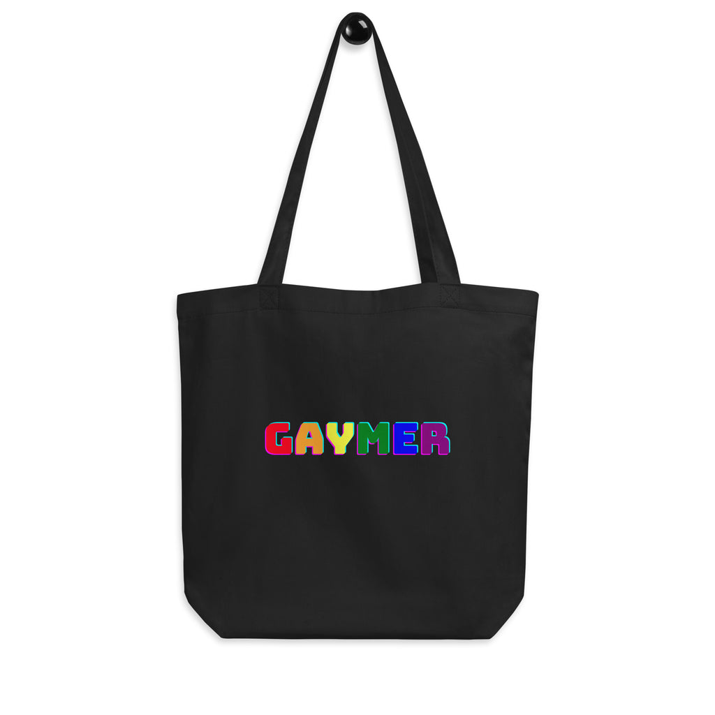 Black Gaymer Eco Tote Bag by Queer In The World Originals sold by Queer In The World: The Shop - LGBT Merch Fashion