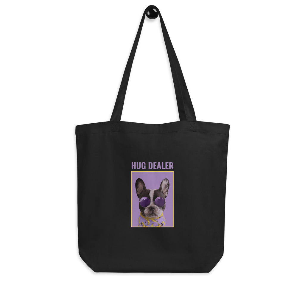 Black Hug Dealer Eco Tote Bag by Queer In The World Originals sold by Queer In The World: The Shop - LGBT Merch Fashion