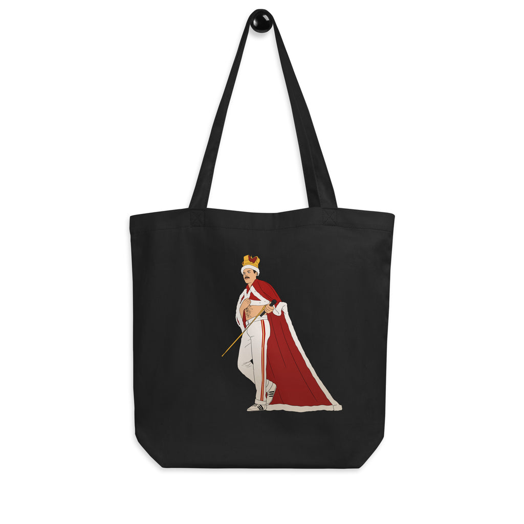 Black Queen Freddy Mercury Eco Tote Bag by Queer In The World Originals sold by Queer In The World: The Shop - LGBT Merch Fashion