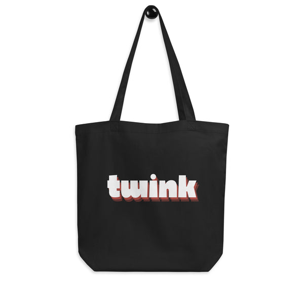 Black Twink Eco Tote Bag by Queer In The World Originals sold by Queer In The World: The Shop - LGBT Merch Fashion