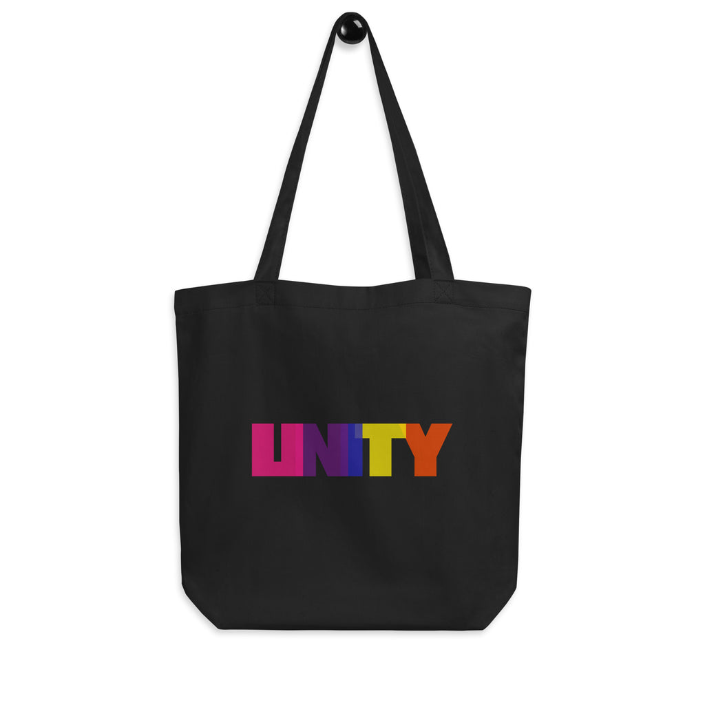 Black Unity Eco Tote Bag by Queer In The World Originals sold by Queer In The World: The Shop - LGBT Merch Fashion