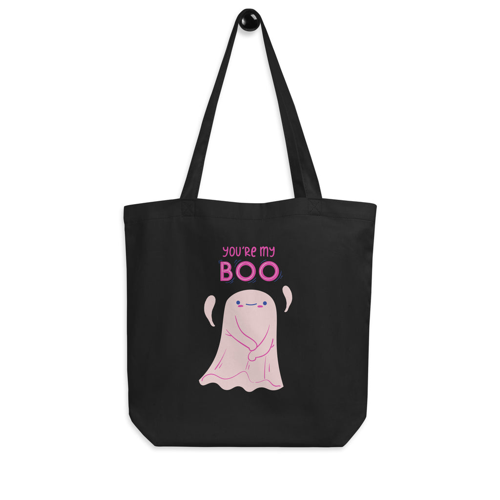 Black You're My Boo! Eco Tote Bag by Queer In The World Originals sold by Queer In The World: The Shop - LGBT Merch Fashion