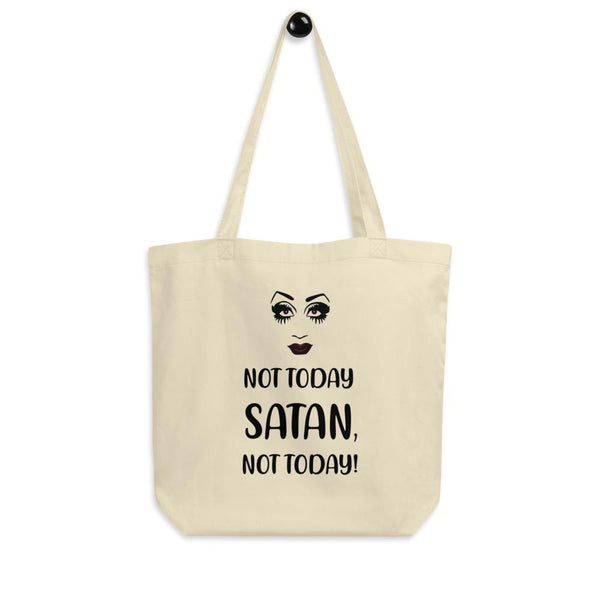  Not Today Satan Eco Tote Bag by Queer In The World Originals sold by Queer In The World: The Shop - LGBT Merch Fashion