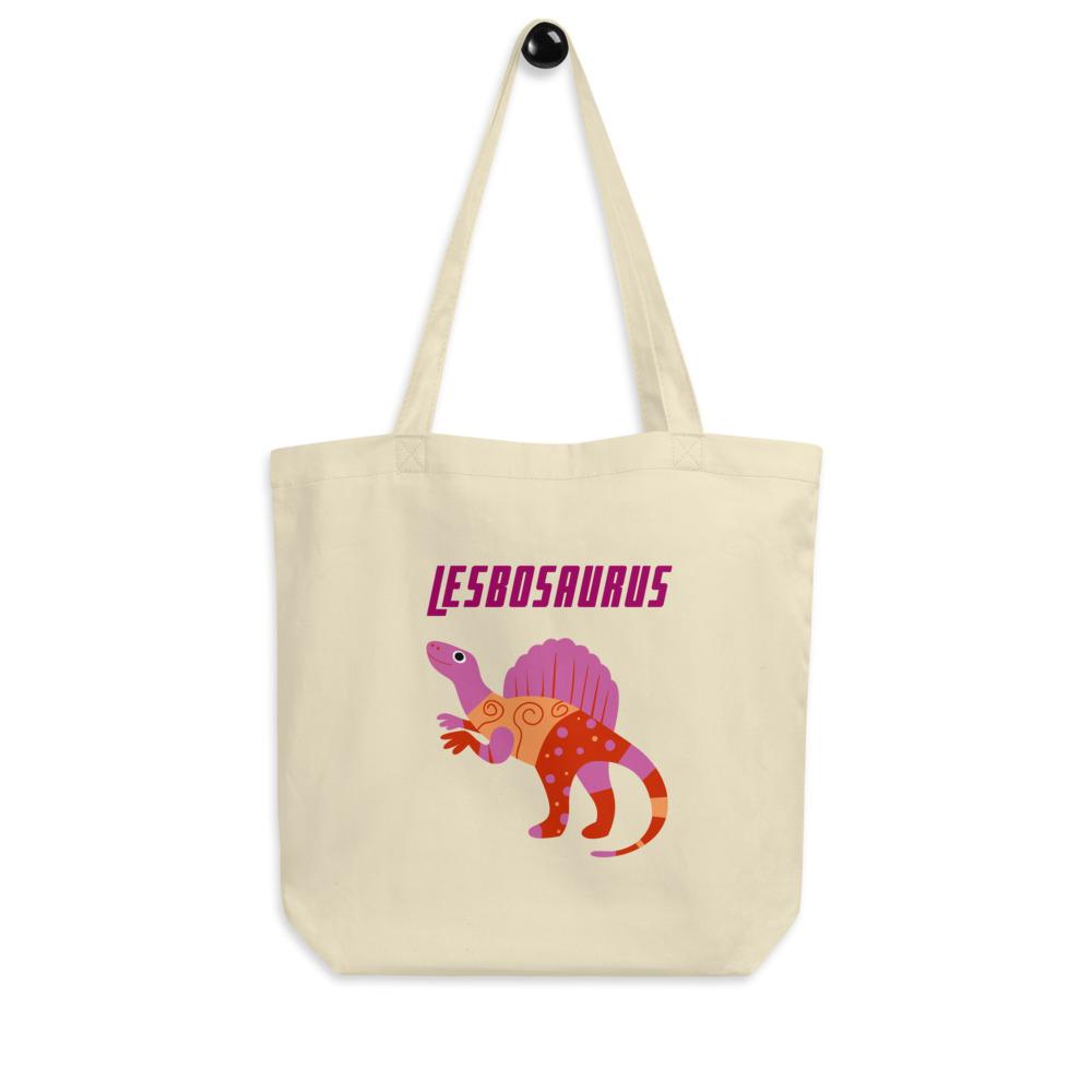 Oyster Lesbosaurus Eco Tote Bag by Queer In The World Originals sold by Queer In The World: The Shop - LGBT Merch Fashion