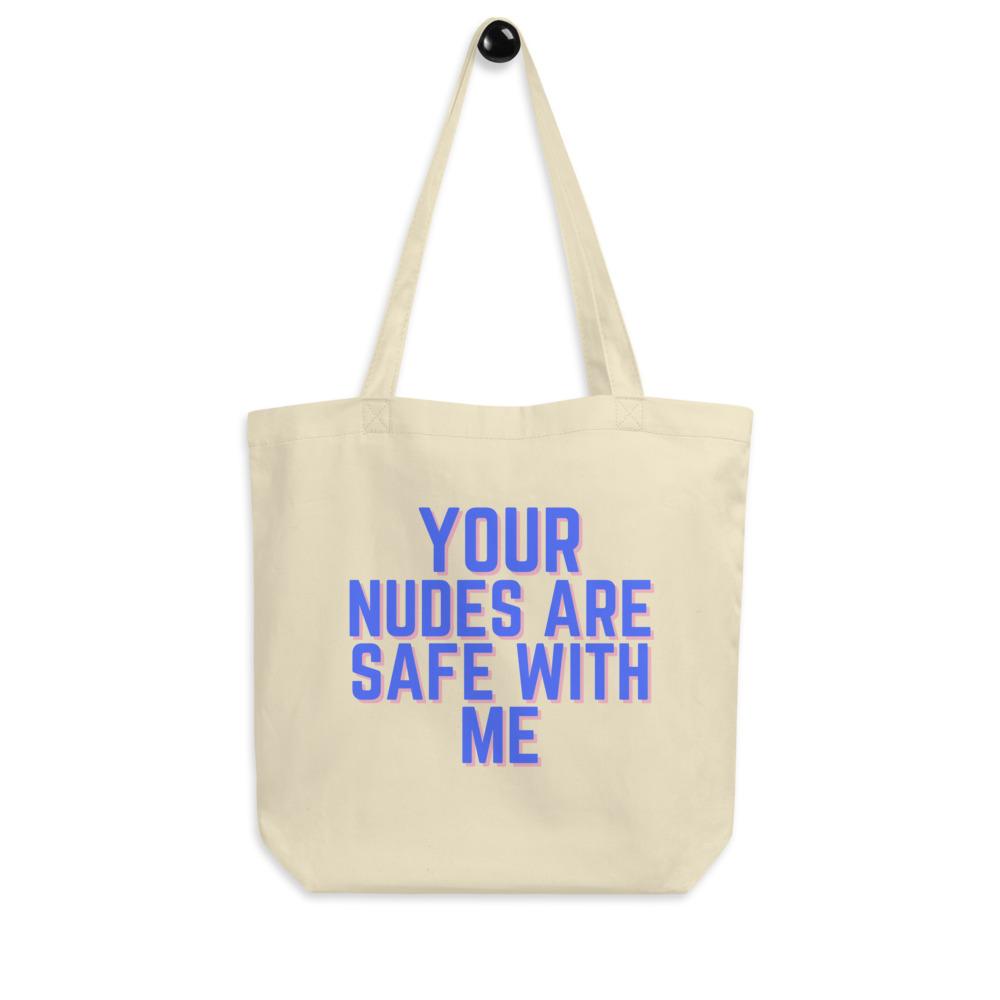 Oyster Your Nudes Are Safe With Me Eco Tote Bag by Queer In The World Originals sold by Queer In The World: The Shop - LGBT Merch Fashion