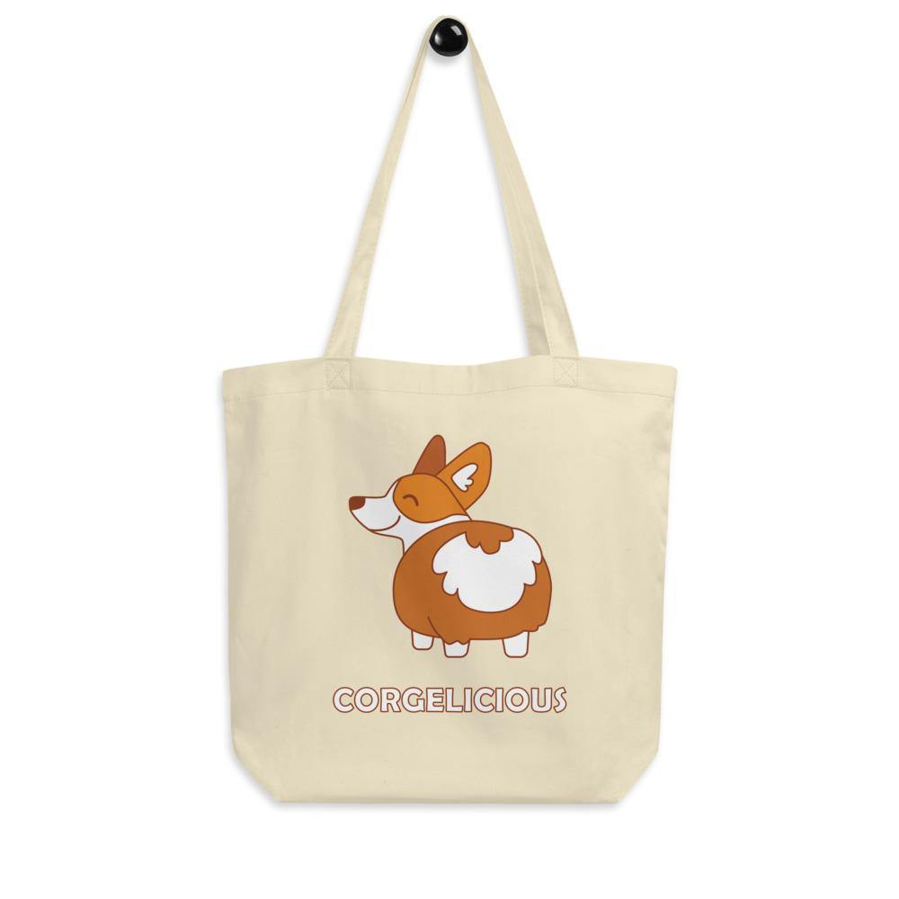 Oyster Corgelicious Eco Tote Bag by Queer In The World Originals sold by Queer In The World: The Shop - LGBT Merch Fashion